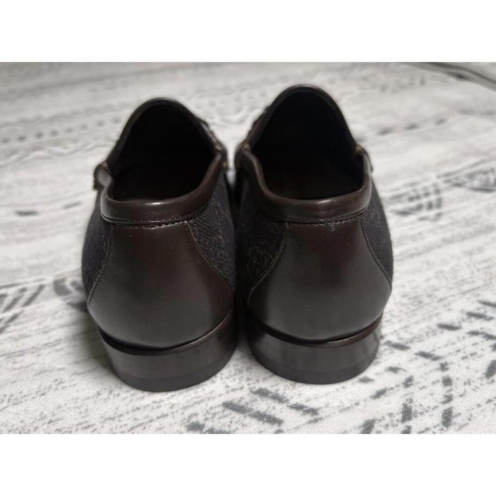 Gucci Shoes GG Monogram Horsebit Loafers Size 5 1/2 B - Picture 2 of 9